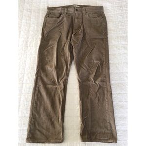 J.Crew Men’s Brown Vintage Slim Straight Corduroy Pants Cords Size 36w x 30l